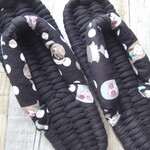 布ぞうり： black24.5ｃｍ／modern girls