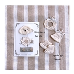 🧸special set of 3♡little princess hair clip♡新生児から使える♡上下滑り止め付き♡出産祝い♡赤ちゃんプレゼント♡好きなもの選べます♡