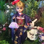 ♡成人式。りかちゃんの振袖の着物です