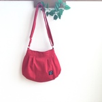 2way ラフショルダーバッグ＊帆布　レッド＊ ポシェット