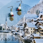 クリスマスのピアスイヤリング【1100】