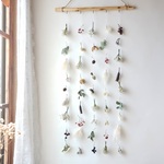 Dried flower 流木モビール ＊ふわふわWinter＊