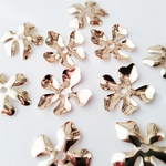 ビーズキャップ 花 フラワーキャップ ゴールド 10個 19×20mm フラワー 花 花座 ビーズ パーツ アクセサリー パーツ