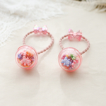 ゆめかわシャカシャカヘアゴム　◯クリアピンク