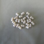 淡水真珠　7-8×12mm　ふたご　貫通珠　バラ　※11個セット