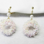 桜色のひかりイヤリング/ピアス