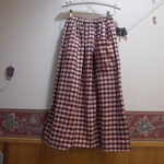☆★☆　バルーンスカート風　コットンサルエルパンツ**レッド系エンジ