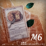 M6サイズシステム手帳用表紙1枚(裏面横から差し込みポケット付き)