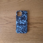 *受注製作*ミナペルホネン*jungle relief*ブルー×ネイビー*mina perhonen*iPhoneケース*iPhoneカバー*スマホケース*スマホカバー