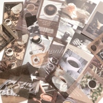 海外フレークシール  ＊afternoon coffee＊  20枚入  [FS005]