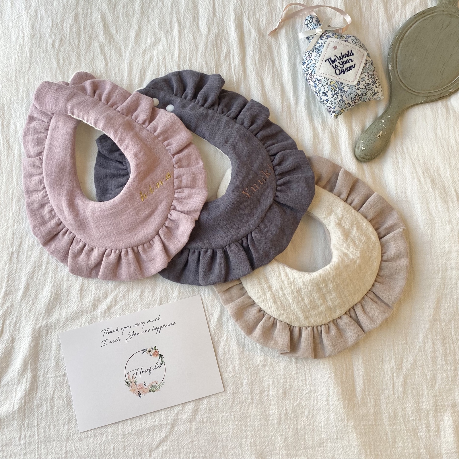 アンティーク アイボリー フリルスタイ フリルスタイ：candy