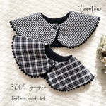 360° tartan / gingham check bib
