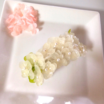 白あじさいのバレッタ