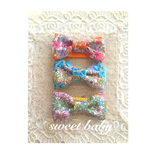 【送料無料】baby＆kids花柄ヘアクリップ
