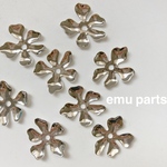 metal flower silver 6p