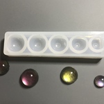 シリコンモールド半球 5サイズ 丸 円 レジン 粘土
