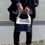 ランチバッグ　大きめ　ネイビー