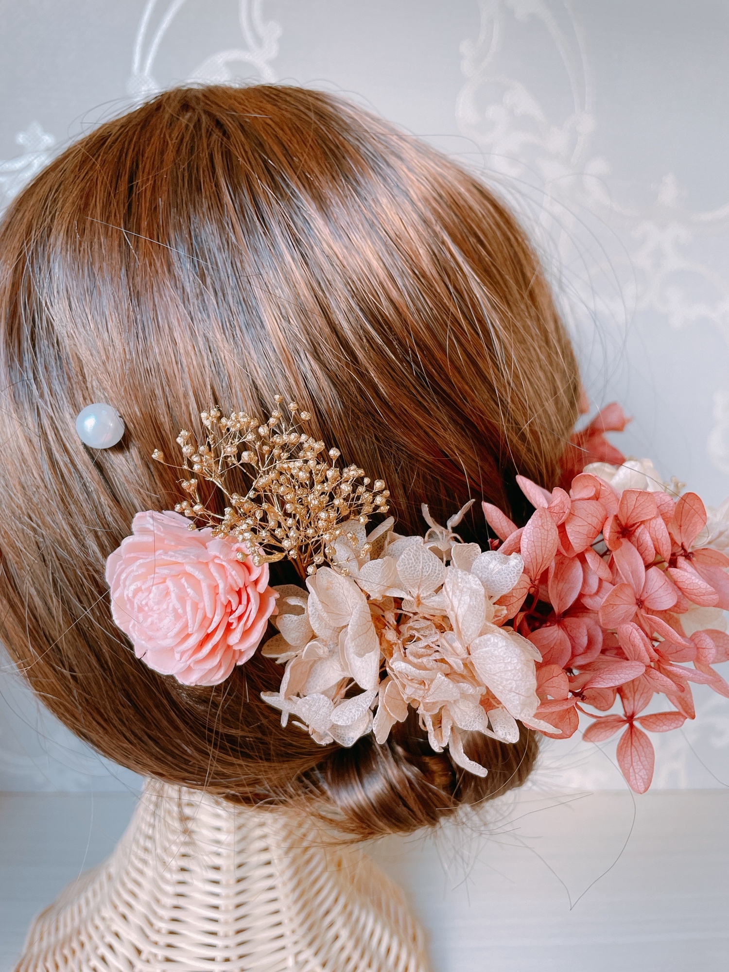 ぴちこ様 バレッタ 髪飾り ウエディング 浴衣 本物花 プリザーブドフラワー ぴちこ様 バレッタ 髪飾り ウエディング 浴衣 本物花 プリザーブドフラワー