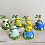 セキセイインコ　お得セット①　小鳥　グッズ　雑貨　インテリア　オブジェ　ミニチュア　フィギュア　玄関先に　ブライダル　結婚式　ウェルカムスペース