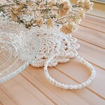 天然石のブレスレット ～マザーオブパール(ラウンド)～