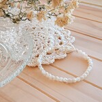 天然石のブレスレット ～マザーオブパール(32面カット)～