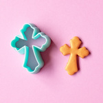 ポリマークレイカッター：クリスマス【ゴシッククロス】Xmas 樹脂粘土