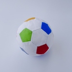 白＋12色【布サッカーボール】