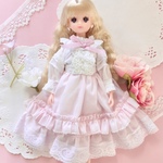D-64【送料無料】【リカちゃん】ワンピース　ドレス　ピンク