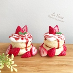 【B級品】いちごスフレパンケーキ♪