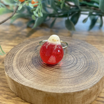 【感謝の特別価格】まんまるひよこいちごソーダフリーサイズリング♪