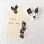 【クリスマスはんこ☆柊・プレゼント☆セットはんこ☆消しゴムはんこ☆】