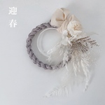 [ しめ縄リース ]  ゆるふわ 𝒮𝒽𝒾𝓂ℯ𝓃𝒶𝓌𝒶*𝑤𝑟𝑒𝑎𝑡ℎ*  スノー ❅*°
