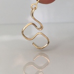 真鍮ピアス「block」