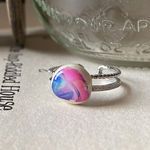 コットンキャンディ🌈🦄💕ギャラクシーオパールのリング✨