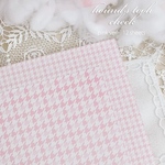【在庫限り】A4両面デザインペーパー♡千鳥柄シリーズ【ピンク×くすみピンク単品】1種×12枚＝12枚入