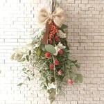 ユーカリのクリスマススワッグ (40cm)