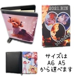 オリジナル　写真入り　ブックカバー　ノートカバー　手帳カバー　レザー調