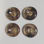 再販無し◆ デッドストック  23mm ボタン　ブラウン