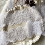 1m 綺麗 ロココ調 ケミカルレース ブレード 白 BK211120 ハンドメイド 手芸 素材 材料