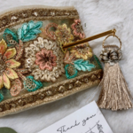 再販✴インド刺繍リボンのマジェステ/かんざし ゴールドyellow