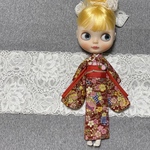 リカちゃん、ブライスサイズ　着物