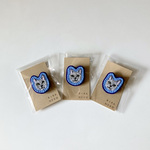 ★R様ご依頼品★「愛猫プーチン君」の顔面刺繍ブローチ　３点おまとめ完成