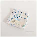 【限定一点！】ふわふわガーゼハンカチ・ブルー△