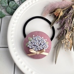 【送料無料】紫陽花の刺繍ヘアゴム