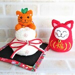 ☆niyankorin様　オーダー品☆~鏡餅猫と招福猫だるま☆お正月セット♪