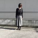チェックのスカート