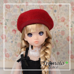 ドール用ぷっくりベレー帽・1