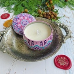 ＊.｡.＊クリスマスアロマキャンドル缶＊.｡.＊イランイランーの香り