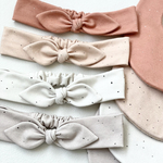 reversible bib&hair band   ” sand柄  “