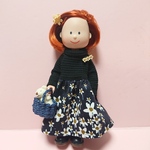 マドレーヌちゃん リバティコンビのワンピース